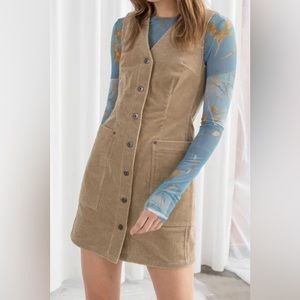 & Other Stories Corduroy Sleeveless Mini Dress Everyday / Workwear - US 2